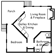 floorplan for cabins 3 & 4